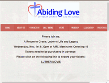 Tablet Screenshot of abiding-love.com